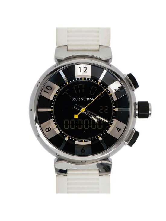 Louis Vuitton Tambour in Black Digital Analog Watch main image 3